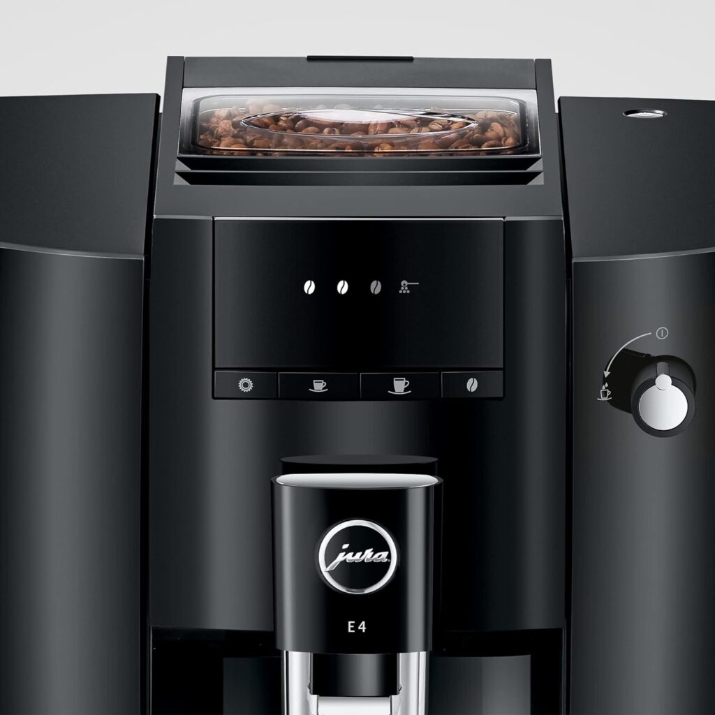 Jura E4 Piano Black Automatic Coffee Machine