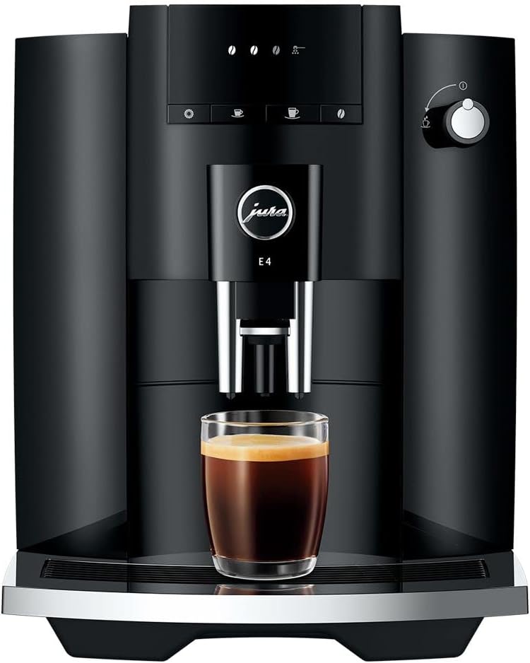 Jura E4 Piano Black Automatic Coffee Machine