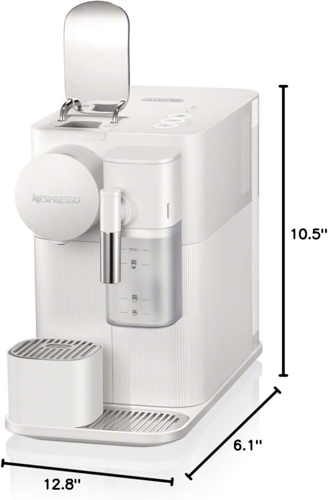 Nespresso Lattissima One Original Espresso Machine with Milk Frother by DeLonghi, Silky White