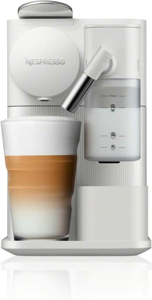 Nespresso Lattissima One Original Espresso Machine with Milk Frother by DeLonghi, Silky White