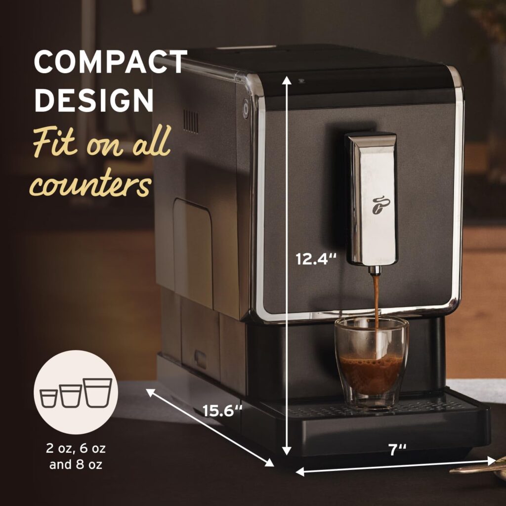 Tchibo Single Serve Coffee Maker - Automatic Espresso Coffee Machine - Built-in Grinder, No Coffee Pods Needed - Comes with x2 17.6 Ounce Bags of Whole Beans