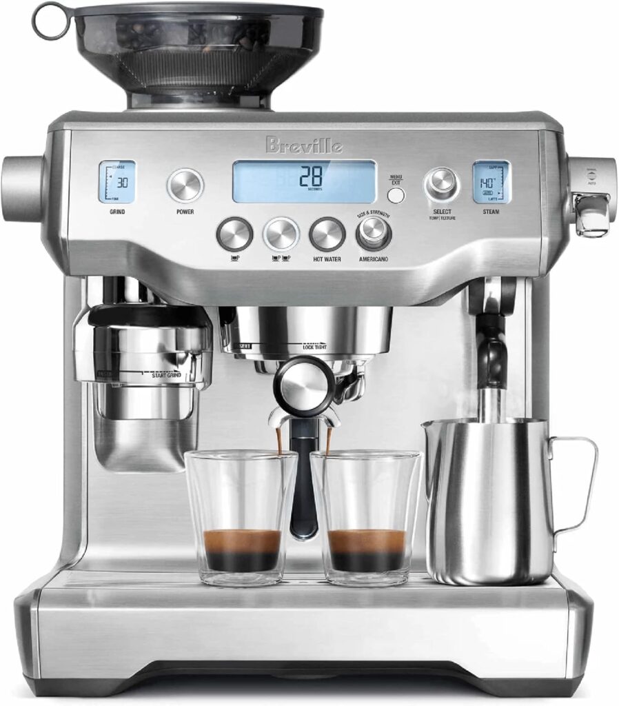 Breville BES980XL Oracle Espresso Machine, Brushed Stainless Steel,Silver