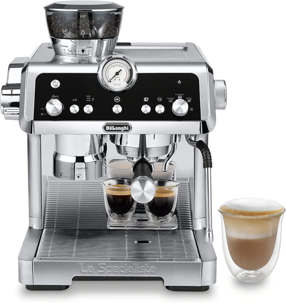 DeLonghi EC9355M La Specialista Prestigio Espresso Machine , 1.3L, Stainless Steel,Silver