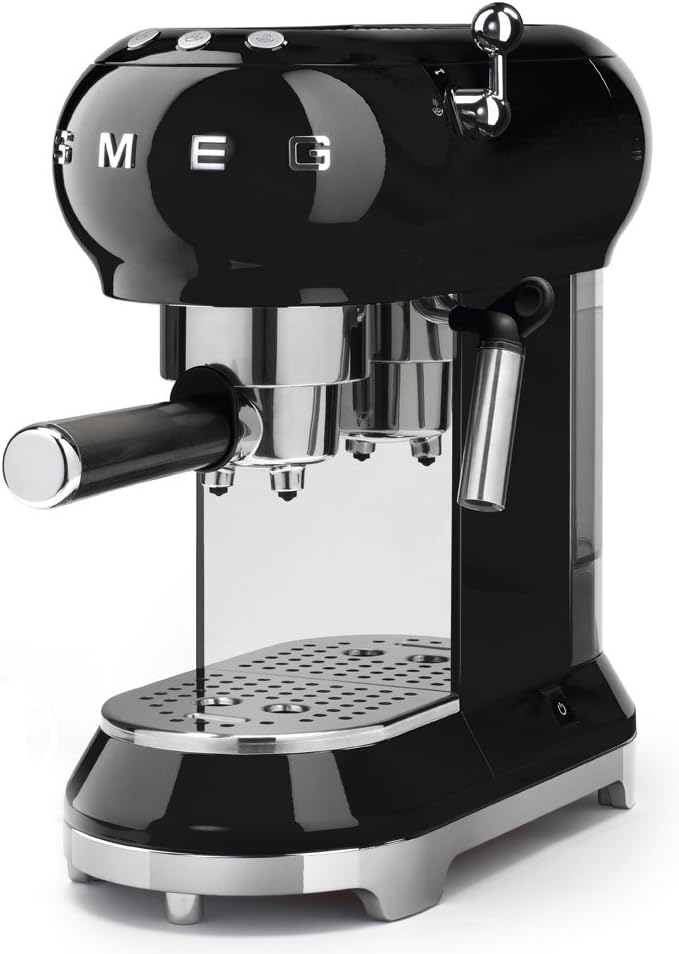 Smeg ECF01CRUS Espresso Coffee Machine, One Size, 1L, Cream